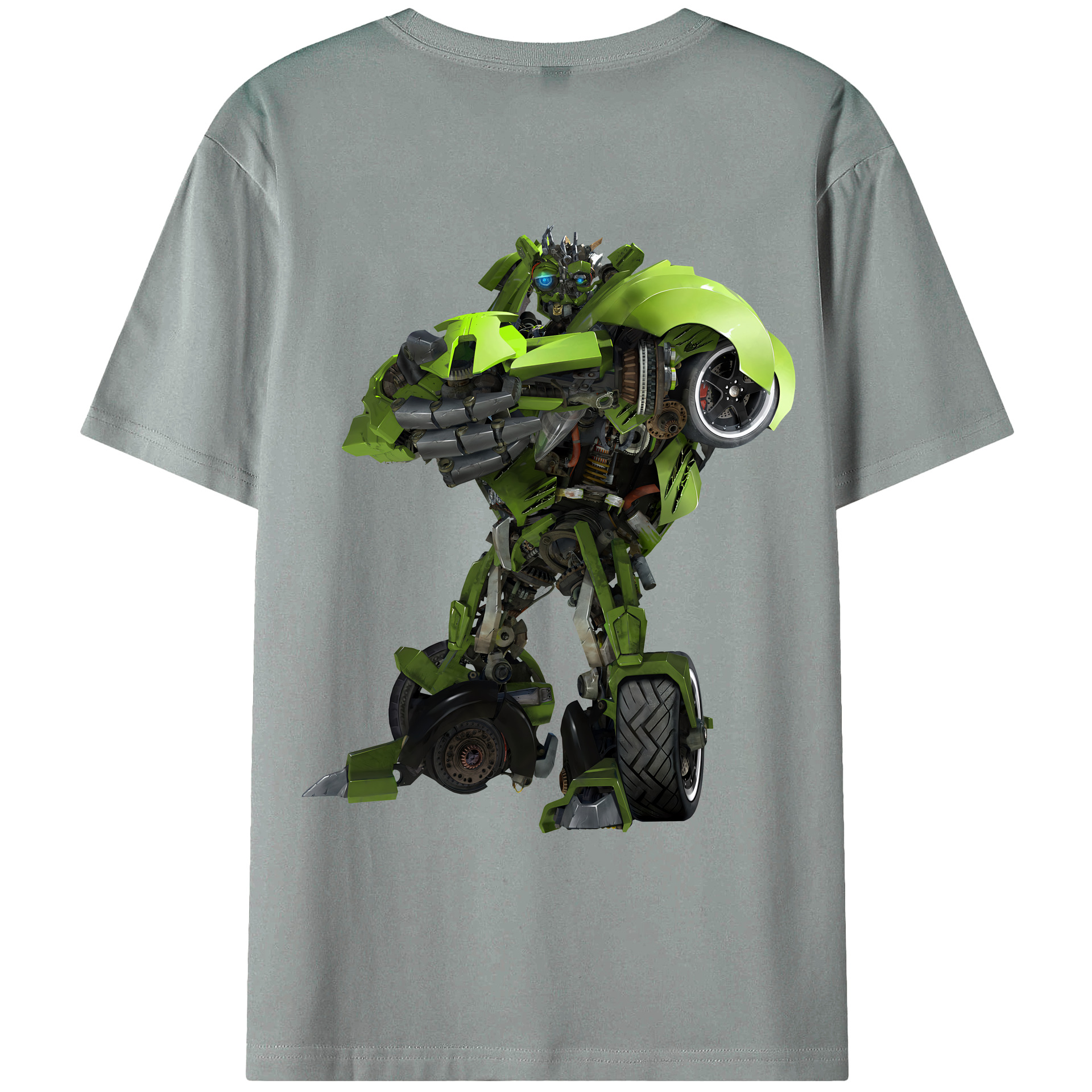 （画像用） Transformers トランスフォーマー 綿100％ メンズ半袖Tシャツ（バックプリント） 通気性